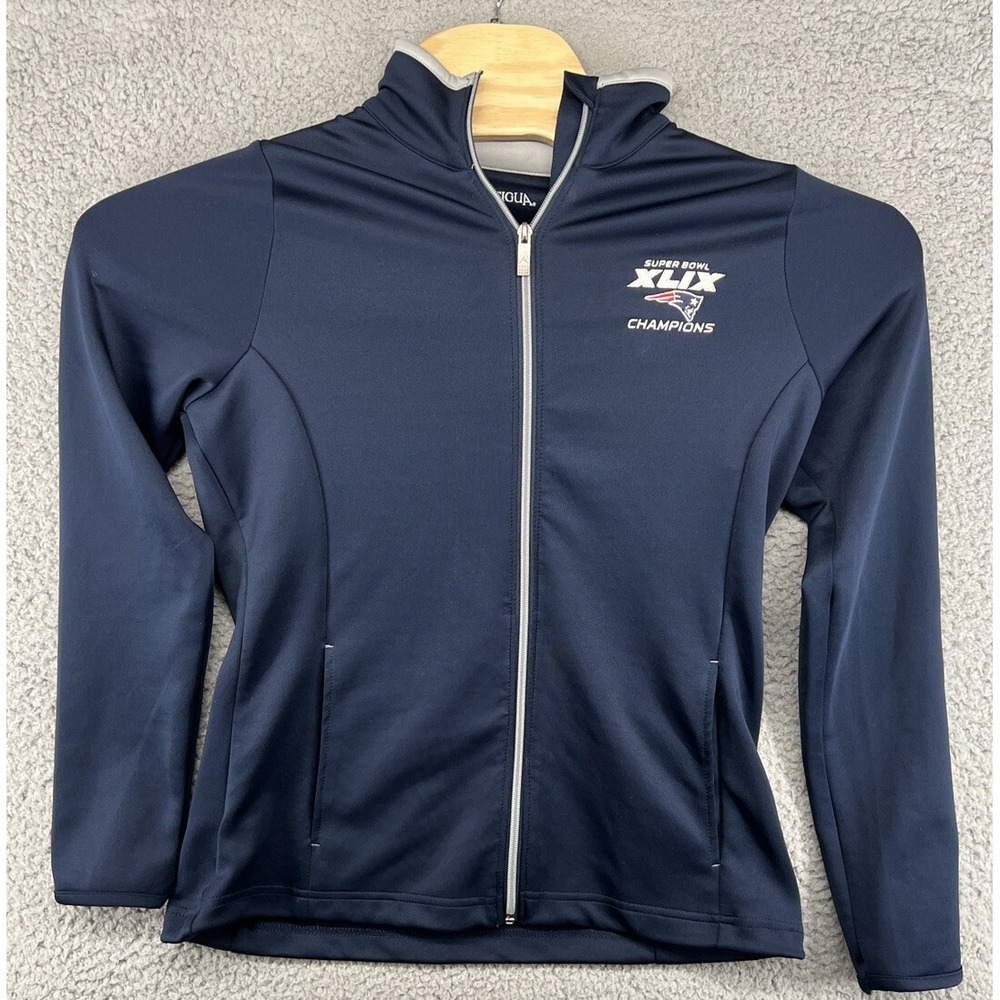 Antigua New England Patriots Super Bowl XLIX 2014 Champions Full Zip Jacket S